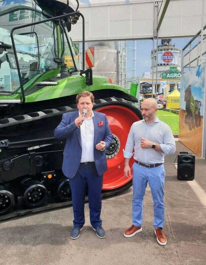 Антон Костирко, директор з маркетингу компанії AGCO у Східній Європі та Олексій Копилов, менеджер з розвитку бізнесу Fendt корпорації AGCO