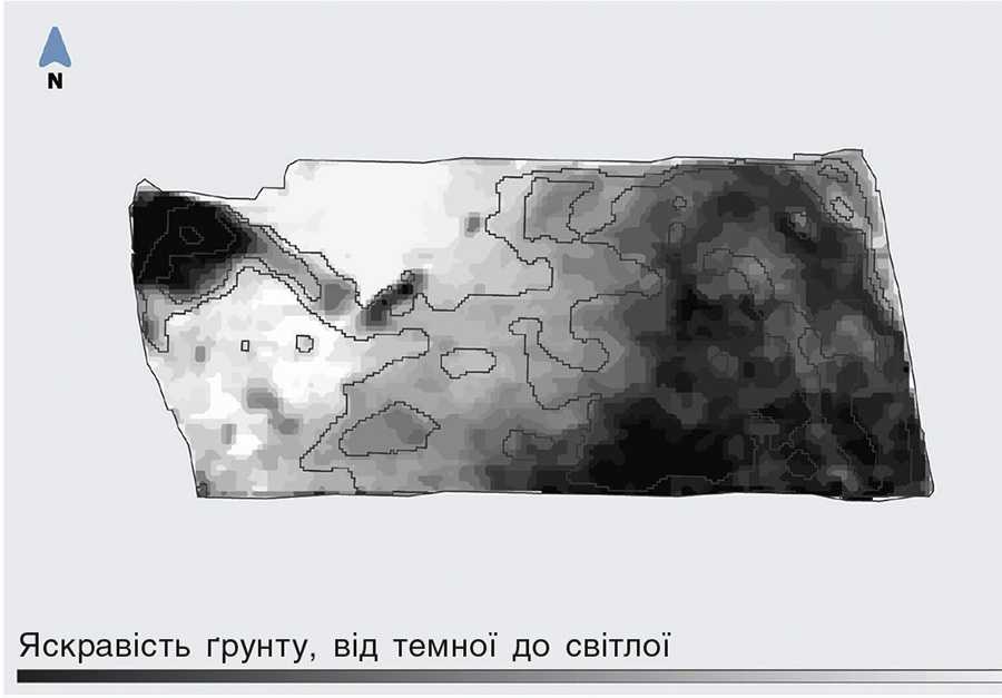 YAskravist-gruntu-na-poli-eksperymentu Яскравість ґрунту на полі експерименту